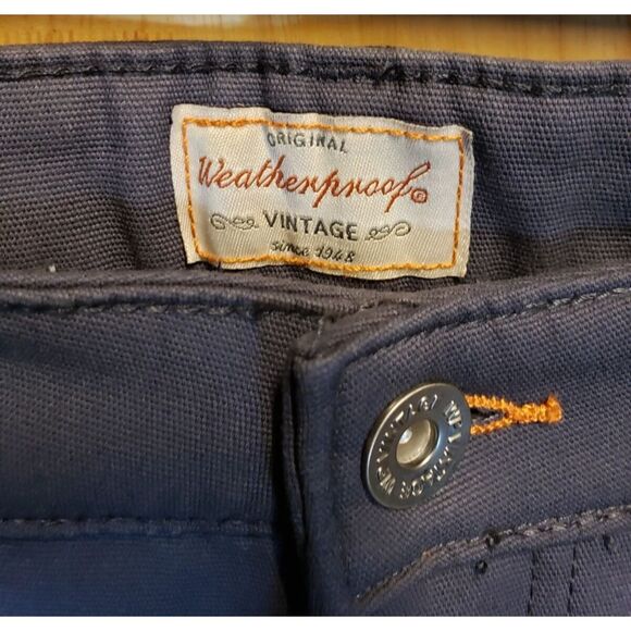 Weatherproof Vintage Pants Men’s 39x30 Navy Straight Fit Casual Cotton Blend - Picture 4 of 14